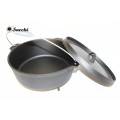 Durable Camping Cookware Ferro fundido Dutch Oven Legged